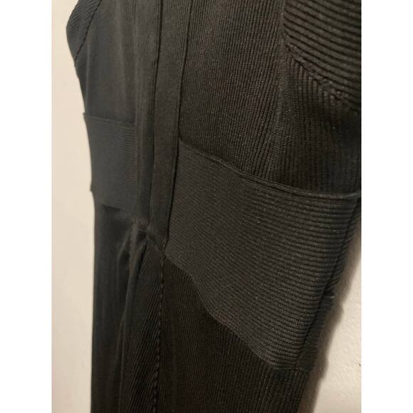 A|X Armani Exchange Black Strappy Bandage Dress Stretchy Size Small - Picture 3 of 6